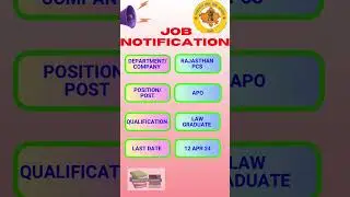 Rajasthan PCS recruitment #rajasthan #students #jobseekers #aspirants