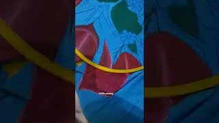 Fabric painting bedshit design ✨️| Easy and Beautiful painting ideas| #bedshit #fabricpainting...  