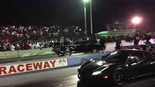 Donk Master vs Ferrari on the track