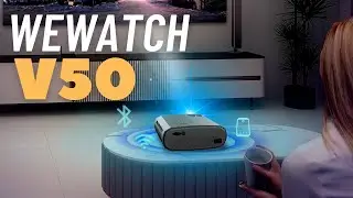 WEWATCH V50 Portable 5G WiFi Projector Review | 5G WiFi, Bluetooth 5.1, 15,000 Lumens