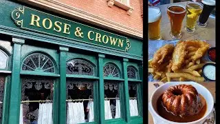 Rose and Crown Epcot Dining Review | Fish & Chips and Sticky Toffee Pudding