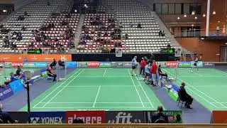 Xiaodong SHENG vs Ditlev Jaeger HOLM 2021 BWF  Yonex Dutch Open (game 1)