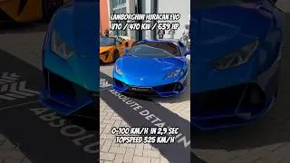 Awesome blue Lamborghini huracan evo v10 power nu Absolute Motors from @alphasupps NL