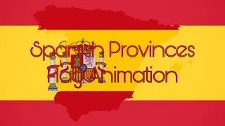 Spanish Provinces Flag Animation