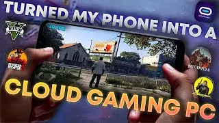 I turned my phone into a GAMING PC || Deeplink Cloud streaming || GTA 5 on Mobile || GPU RDP