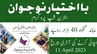 Ba-Ikhtiyar Naujawan Internship Program 2023 | BNIP Program | kashif aura