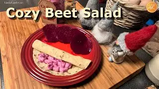 Уютный рождественский салат из свёклы: Спокойная кухня без речи
