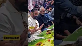 #Thuglife🔥#jinguchaa #kamalhaasan shares meal with #maniratnam #ashokselvan #silambarasantr #shorts