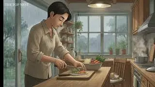 Rainy Day in a  Cottage 🌧️ Cooking Warm Beef Stew  | Ghibli Style ASMR