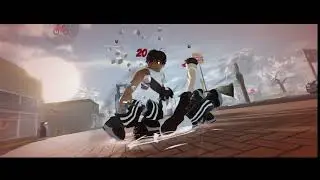 Ich habe Roblox gespielt, dieses Blockspiel.