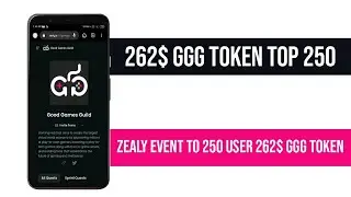 262$ GGG Token Giveway | Good Games Guild Zealy Aridrop  | @goodgamesguild