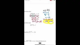 Math 20-2 - Radicals Lesson 6   Solving Radical Equations continued