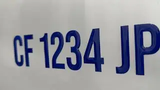 Custom Domed Raised Boat Registration Numbers & Letters Decal Stickers V14