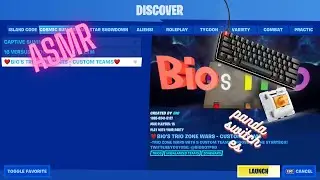 Fortnite asmr glorious gmmk + glorious model o sounds!! bio zone wars!!
