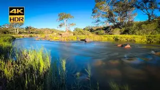 Sunset on the Snowy River | 4K HDR 60fps Binaural audio, no loop