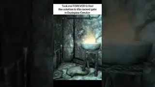 How to Open the Duskglow Crevice Gate | Skyrim: Anniversary Edition #funnyclips #skyrimmods