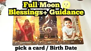 Hindi:Full moon 🌝 Blessings+ GuidanceDob what's Coming next Psychic reading 