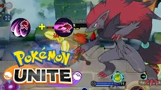 Pokemon Unite Mobile | Zoroark (Shadow Claw + Feint Attack) Gameplay