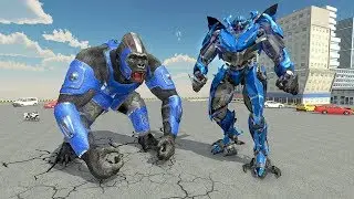 Bigfoot Gorilla Attack: Transforming Robot Monster Android Gameplay
