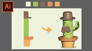 CREACION DE PERSONAJE 3D con Adobe Illustrator