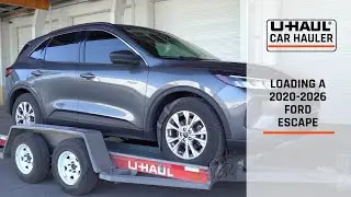 Loading a 2020-2026 Ford Escape Onto a U-Haul Car Hauler