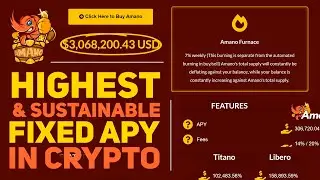 🔴  AMANO | Highest Daily Yield Fixed APY's in Crypto | Take up To 306,720%🔔