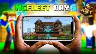 Playing MCFleet server on Mobile I MCfleet Survival Series Ep 5