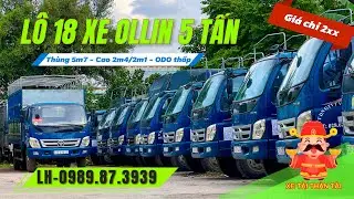 Lô 18 xe tải Thaco 5 tấn cũ Ollin 450A ít chạy thùng 5m7 | Xe tải Thần Tài