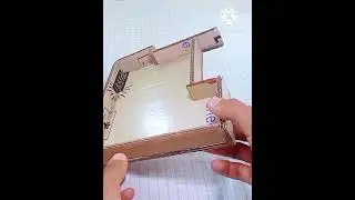 Two Floors Beautiful House Making time | #carboard #beautiful #craft #shortsvideo #automobile #house