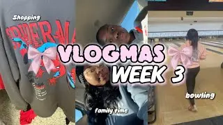 Vlogmas Week 3! ❄️ (Frozen hot chocolate, shopping, bowling & more!)