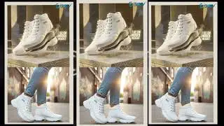 Men's 7.62 Cm Hidden Height Increasing Casual Outdoor Sneakers Boot