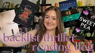 BACKLIST THRILLER READING VLOG 2023 | reading my 5 star predictions