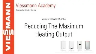Vitodens 100 B1xA Reducing The Max Heating Output