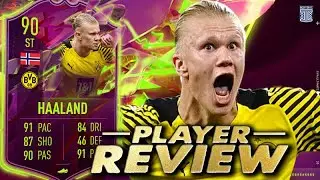 90 RULEBREAKERS HAALAND PLAYER REVIEW! RULEBREAKERS HAALAND - FIFA 22 ULTIMATE TEAM