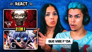 2 EM 1 VITCH + VG BEATS: Colapso - Yuji Itadori + Rap do Satoru Gojo | [Casal Jounin React] 🔥