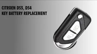Wymiana baterii w kluczyku Citroen DS3, DS4 (key battery replacement)
