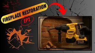 What's BEHIND this BLOCKED fireplace? Fireplace RESTORATION EP2!