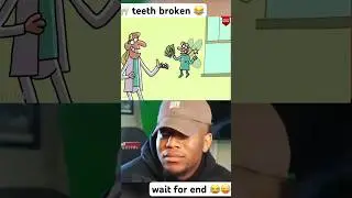 teeth broken 😂 #cartoon #trolling #funnyanimation #shorts #lamput #troll