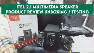 Itel 2.1 Multimedia Speaker 2580FSB-D Product Review Unboxing and testing Lazada Shopee Products