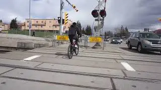 Calgary, Alberta, Canada on bicycle
