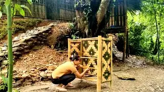 Building a farm and designing kitchen cabinets using bamboo
