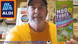 M☕️B! I'm trying Aldi Friendly Farms Melonberry Moo Tubes! 🍉 Jokes! 🤣 Trivia Time! 😃 Tidbits! 🤔