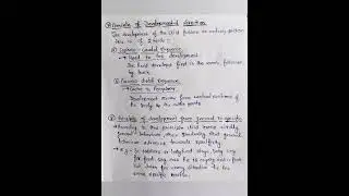 Principles of development