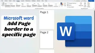 📝Add Page border to specific page | Microsoft Word