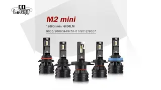 CO LIGHT Mini-size  Fan Cooling LED Headlight Bulbs M2