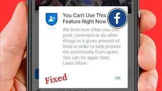 You Can't Use This Feature Right Now Facebook | Log in | 2024