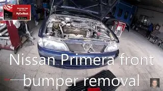 Nissan Primera P11 (1996&ndash;2002)  front bumper removal