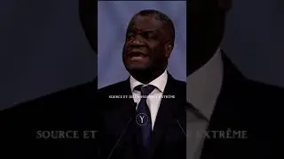 DISCOURS PUISSANT DE DENIS MUKWEGE 🕊️✨ | PRIX NOBEL DE LA PAIX #congo #africandialogue #viralvideo