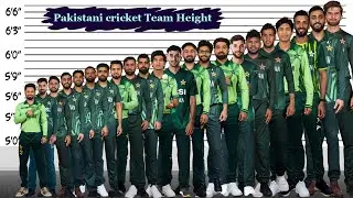 Pakistani Cricket Team players Height Comparison [2025] | Babar Azam, Shaheen Afridi Height