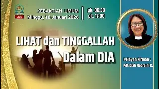 IBADAH MINGGU SORE GKI JOMBANG, 18 JANUARI 2026